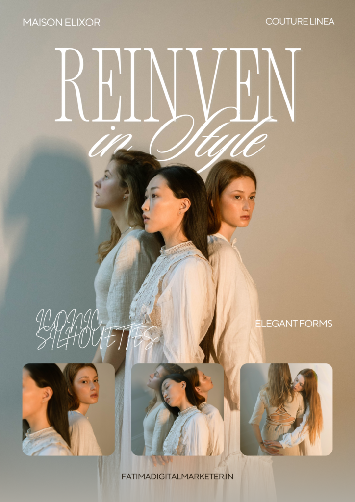 Beige and White Photocentric Fashion Spring Promotion Poster