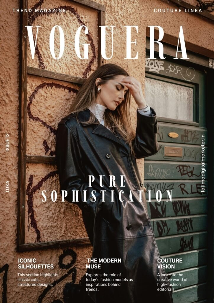 Women Black Concept Style Magazine Cover